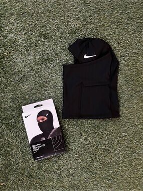 Nike Black Swoosh Performance Balaclava Hood